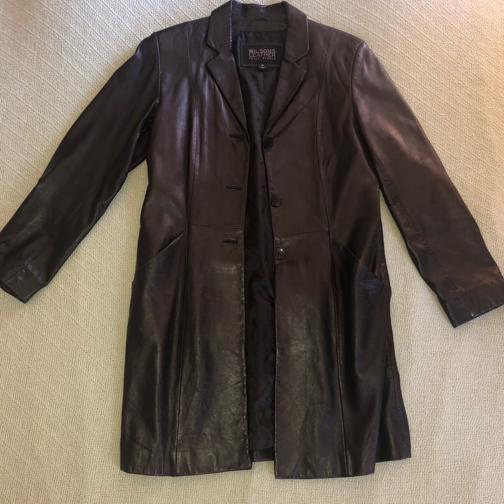 Full length Wilson leather jacket